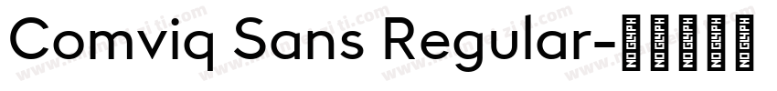 Comviq Sans Regular字体转换